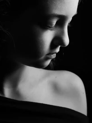 photo portrait fille studio