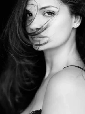 photographe de portrait noir et blanc