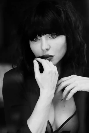 photographie portrait noir et blanc femme douceur