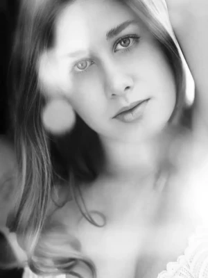 portrait artistique noir et blanc